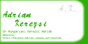 adrian kerezsi business card